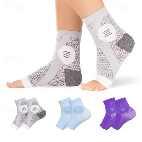 1 Pair Neuropathy Socks for Women and Men - Toeless Compression Socks Foot Neuropathy Socks, Peripheral Neuropathy Socks, Diabetic Neuropathy Socks, A