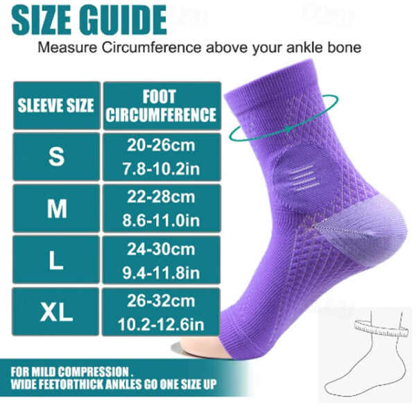 1 Pair Neuropathy Socks for Women and Men - Toeless Compression Socks Foot Neuropathy Socks, Peripheral Neuropathy Socks, Diabetic Neuropathy Socks, A