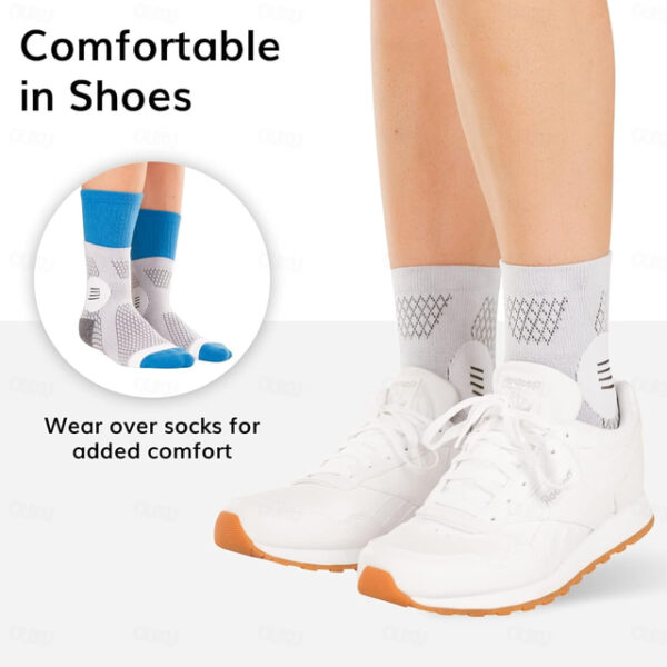 1 Pair Neuropathy Socks for Women and Men - Toeless Compression Socks Foot Neuropathy Socks, Peripheral Neuropathy Socks, Diabetic Neuropathy Socks, A