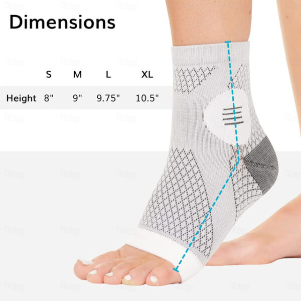 1 Pair Neuropathy Socks for Women and Men - Toeless Compression Socks Foot Neuropathy Socks, Peripheral Neuropathy Socks, Diabetic Neuropathy Socks, A