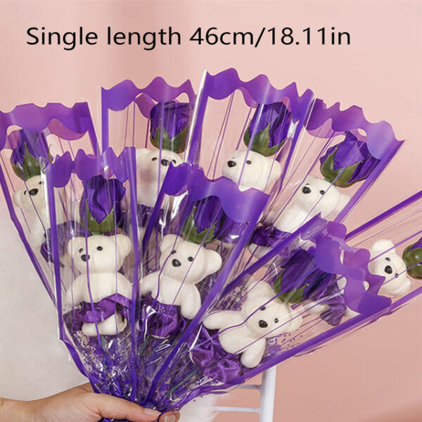 10pcs Little Bear Flower Eternal Flower holiday decoration party garden wedding decoration suitable for girlfriends' holiday birthday giftsGraduation