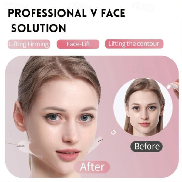 40PCS Face Lift Tapes Sticker With 8 Fixed Rope, Instant V-shape Face Lift Bands, Face Lifting Tapes Double Chin Reducer Face Wrinkle Patches 2024 - U