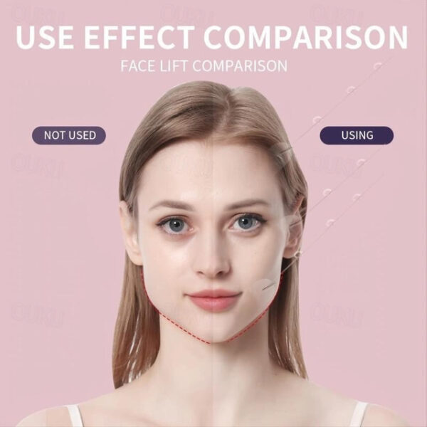 40PCS Face Lift Tapes Sticker With 8 Fixed Rope, Instant V-shape Face Lift Bands, Face Lifting Tapes Double Chin Reducer Face Wrinkle Patches 2024 - U