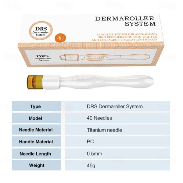 40Pins DRS Derma Stamp 0.5mm / 1.5mm Titanium Steel Microneedling Skincare For Small Areas 2024 - US $21.99