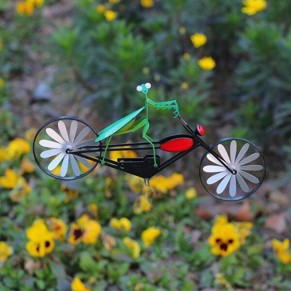 Bicycle Metal Wind Spinner Wrought Iron Metal Garden Decoration Windmill Cat Mouse Motorcycle 2024 - US $20.99