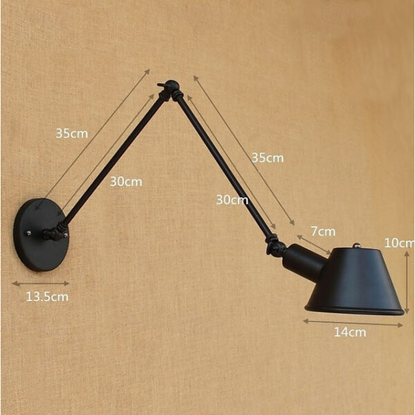 Country Retro / Decorative Swing Arm Lights Metal Wall Light Industrial 110-120V / 220-240V LED 6W / E26 / E27 2024 - US $69.99