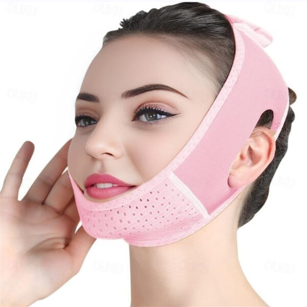 Double Chin Eliminator - V Line Lifting Mask with Chin Strap for Double Chin for Women -Face Lift, Prevent Sagging, V Shaped Slimmer - Innovative Lift