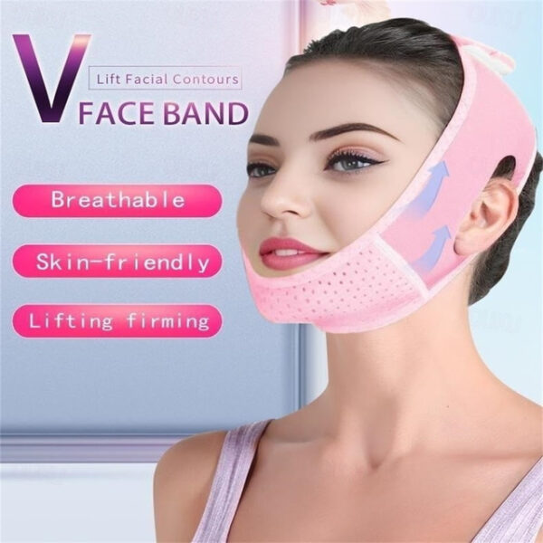 Double Chin Eliminator - V Line Lifting Mask with Chin Strap for Double Chin for Women -Face Lift, Prevent Sagging, V Shaped Slimmer - Innovative Lift