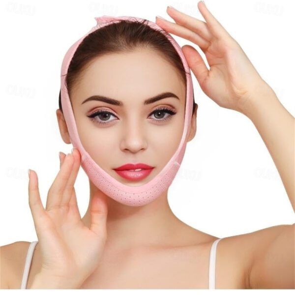 Double Chin Eliminator - V Line Lifting Mask with Chin Strap for Double Chin for Women -Face Lift, Prevent Sagging, V Shaped Slimmer - Innovative Lift