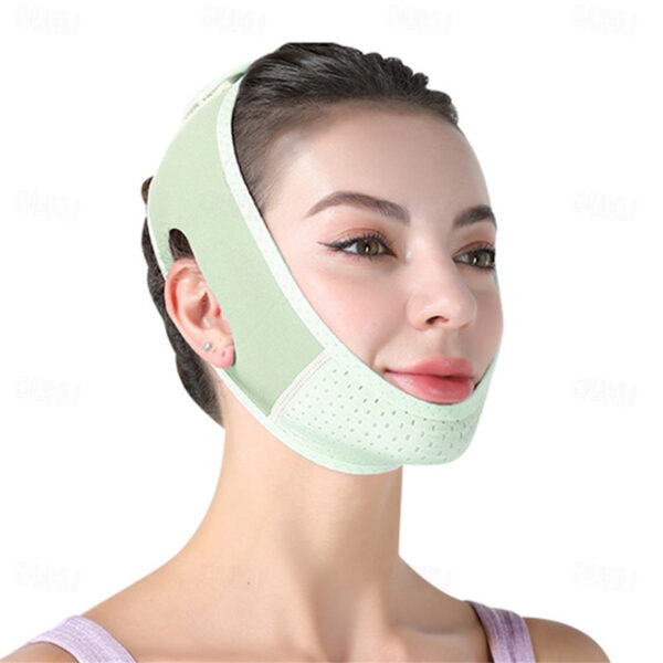 Double Chin Eliminator - V Line Lifting Mask with Chin Strap for Double Chin for Women -Face Lift, Prevent Sagging, V Shaped Slimmer - Innovative Lift