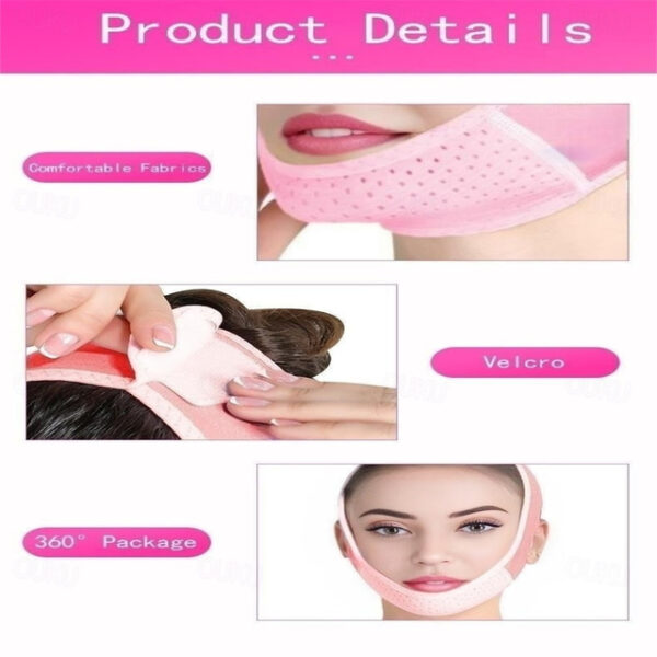 Double Chin Eliminator - V Line Lifting Mask with Chin Strap for Double Chin for Women -Face Lift, Prevent Sagging, V Shaped Slimmer - Innovative Lift