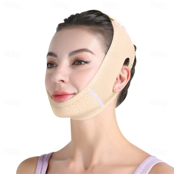 Double Chin Eliminator - V Line Lifting Mask with Chin Strap for Double Chin for Women -Face Lift, Prevent Sagging, V Shaped Slimmer - Innovative Lift