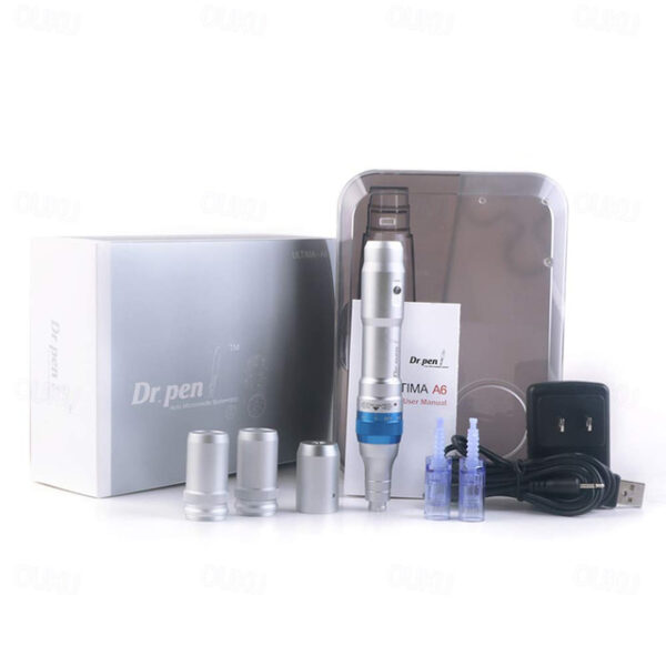 Dr Pen A6 Microneedle Pen Machine Electric Derma Stamp For Mesotherapy Skincare 2PCS Backup Batteries 2024 - US $135.99