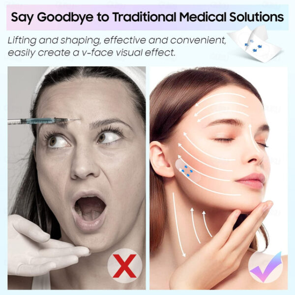 Face Lift Tape Wrinkle Patches - Face Tape Lifting Invisible, Instant Face Lift V-shaped Face, Makeup Tool Smooth Facial Double Chin Wrinkles Lift Sag