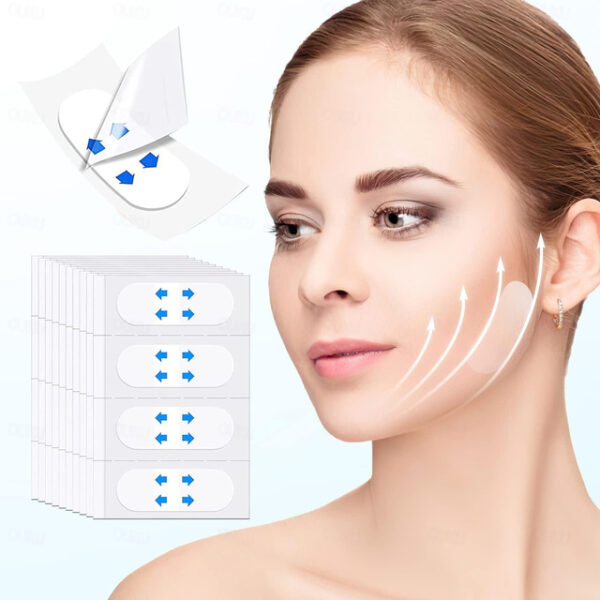 Face Lift Tape Wrinkle Patches - Face Tape Lifting Invisible, Instant Face Lift V-shaped Face, Makeup Tool Smooth Facial Double Chin Wrinkles Lift Sag