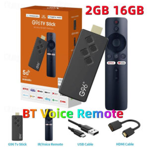 G96 4K Smart TV Stick Android 10 ATV OS Top Set Box Allwinner H313 2GB16GB 2.4G/5G Wifi Bluetooth 4.0 Youtube Media Player 2024 - US $55.99