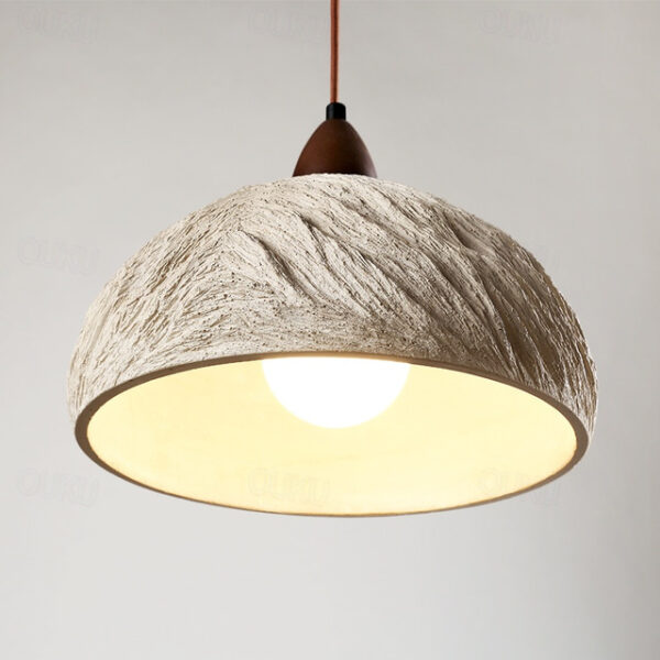 LED Pendant Light 3-Color Light 28/70/100cm 1/2/3-Light Industrial Wood Cement Japanese Antique Style E26/E27 Base Chandelier Ceiling Light Decor Hang