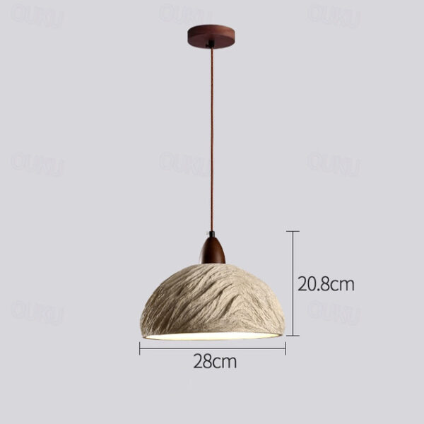 LED Pendant Light 3-Color Light 28/70/100cm 1/2/3-Light Industrial Wood Cement Japanese Antique Style E26/E27 Base Chandelier Ceiling Light Decor Hang