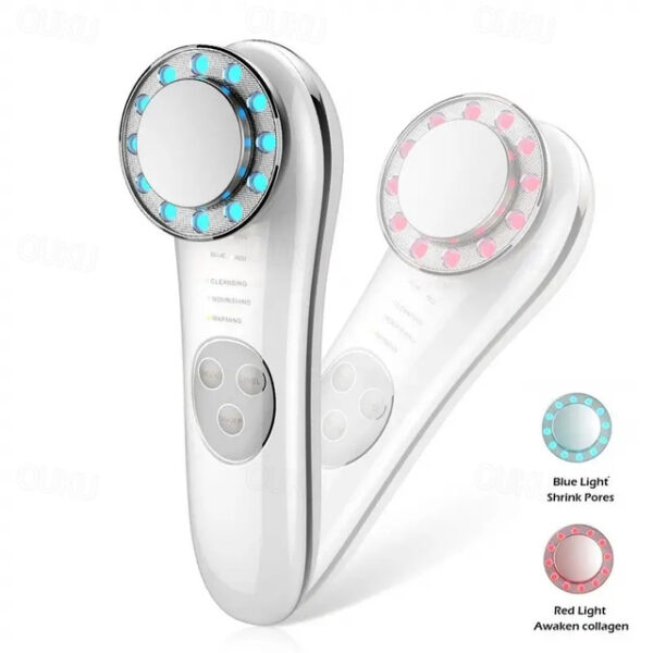 Portable Galvanic Facial Machine 7 In 1 High Frequency Face Massager Microcurrent Skin Firming Machine Skin Improve Roller Tools 2024 - US $27.99