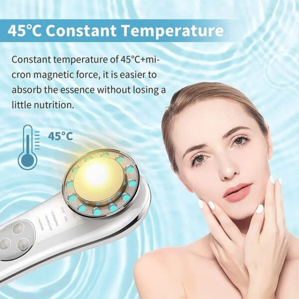 Portable Galvanic Facial Machine 7 In 1 High Frequency Face Massager Microcurrent Skin Firming Machine Skin Improve Roller Tools 2024 - US $27.99