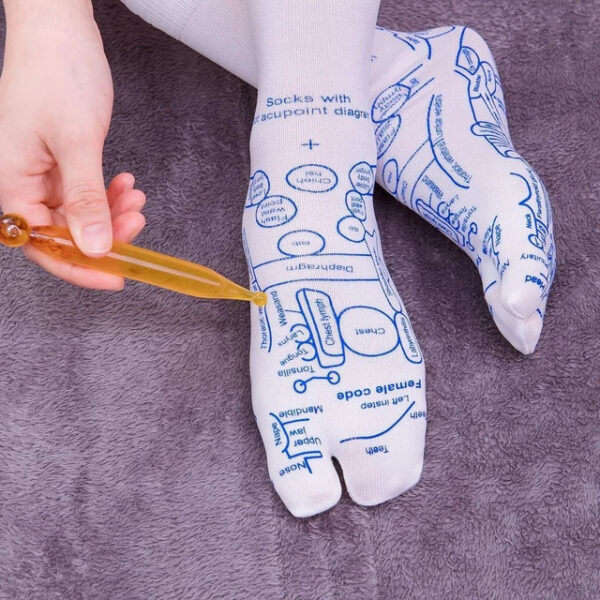 Reflexology Socks with Trigger Point Massage Tool,Mother's Day Gift The Magical Meridian Socks Traditional Chinese Acupoint Socks for Heritage and Wel