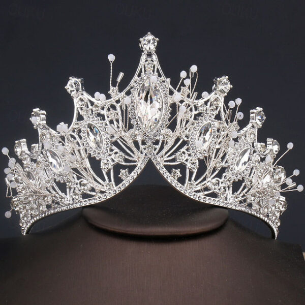 Rhinestone Alloy Big Crown Handmade Accessories Atmospheric Styling Hair Accessories Golden Dress Crown 2024 - US $13.49