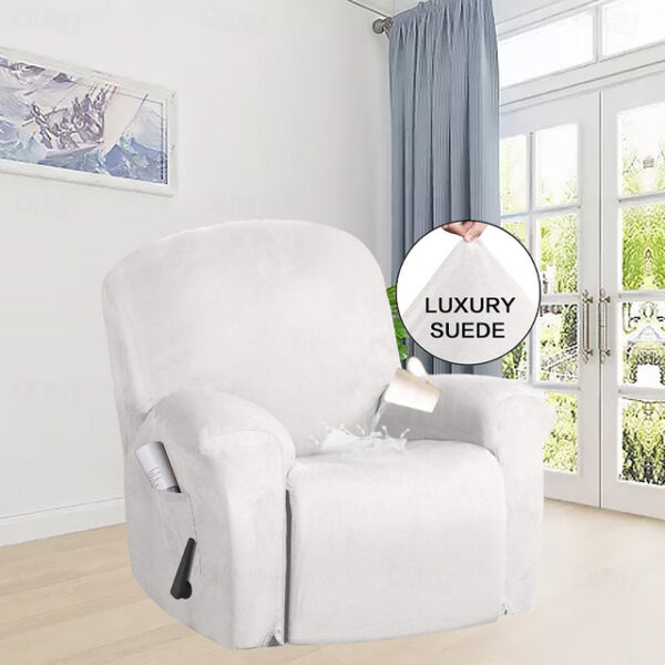 Solid color all-wrap waterproof suede recliner cover Simple protective cover Super smooth Rocking chair cover recliner cover 2024 - US $30.99