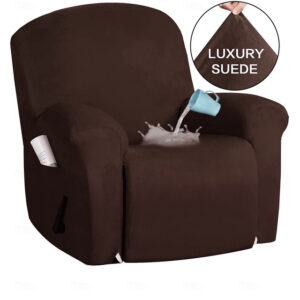 Solid color all-wrap waterproof suede recliner cover Simple protective cover Super smooth Rocking chair cover recliner cover 2024 - US $30.99