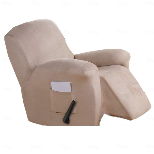 Solid color all-wrap waterproof suede recliner cover Simple protective cover Super smooth Rocking chair cover recliner cover 2024 - US $30.99