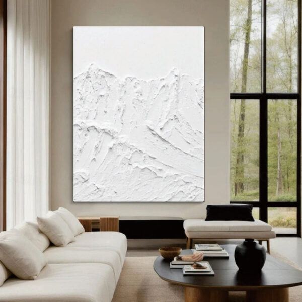 Wabi sabi artwork hand painted white Abstract Art White painting Wabi-Sabi Wall Art white Textured oil painting Wall Art Set of 2 white Wall Art white